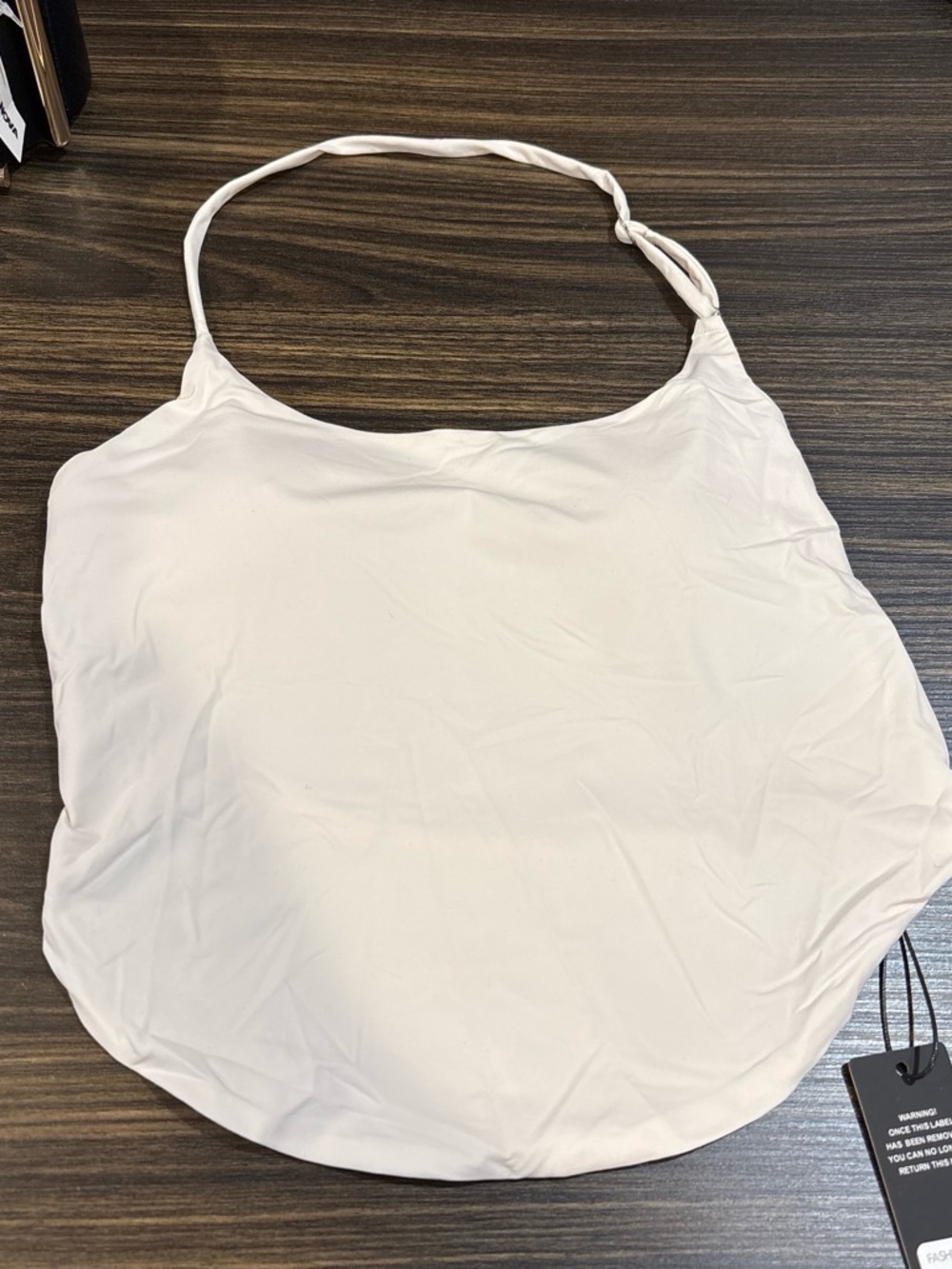 Cream Women's Halter Tank Top - Brand Unspecified